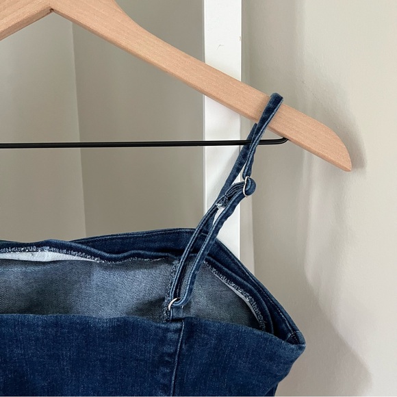 Belle Vere Dark Denim Blue Crop Stop Women’s Small Adjustable Straps Dark Wash - Picture 6 of 11